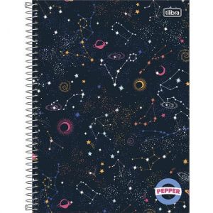 Caderno Espiral Universitário (Grande) 1 Matéria 80 Folhas Capa Dura Pepper Feminino Tilibra - Envio de Capas Conforme Disponibilidade do Estoque