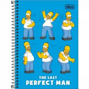 Caderno Espiral Universitário (Grande) 1 Matéria Capa Dura Simpsons Tilibra - Envio de Capas Conforme Disponibilidade do Estoque