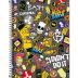 Caderno Espiral Universitário (Grande) 1 Matéria Capa Dura Simpsons Tilibra - Envio de Capas Conforme Disponibilidade do Estoque