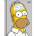 Caderno Espiral Universitário (Grande) 1 Matéria Capa Dura Simpsons Tilibra - Envio de Capas Conforme Disponibilidade do Estoque