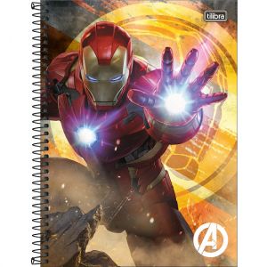 Caderno Espiral Universitário (Grande) 10 Matérias Capa Dura Avengers Assemble Tilibra - Envio de Capas Conforme Disponibilidade do Estoque