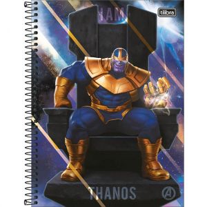 Caderno Espiral Universitário (Grande) 10 Matérias Capa Dura Avengers Assemble Tilibra - Envio de Capas Conforme Disponibilidade do Estoque