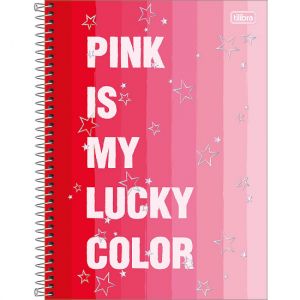 Caderno Espiral Universitário (Grande) 10 Matérias 160 Folhas Capa Dura Love Pink Tilibra - Envio de Capas Conforme Disponibilidade do Estoque