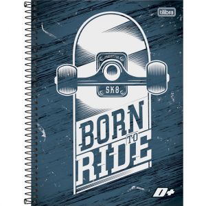 Caderno Espiral Universitário (Grande) 10 Matérias Capa Dura Masculino Mais   Tilibra - Envio de Capas Conforme Disponibilidade do Estoque