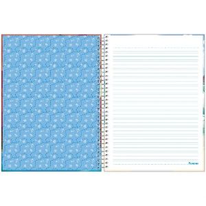 Caderno Espiral Universitário 80 Folhas Caligrafia Capa Dura Aventurinos 317019 Foroni