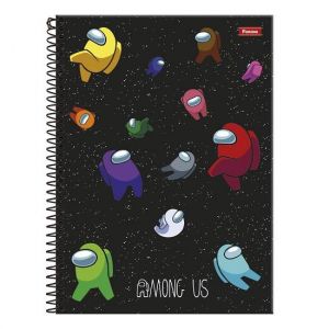 Caderno Espiral Universitário (Grande) 1 Matéria 80 Folhas Capa Dura Among Us 3369209 Foroni - Envio de Capas Conforme Disponibilidade do Estoque