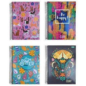 Caderno Espiral Universitário (Grande) 1 Matéria 80 Folhas Capa Dura Cliff Feminino 306680 Foroni - Envio de Capas Conforme Disponibilidade do Estoque