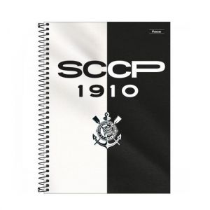 Caderno Espiral Universitário (Grande) 1 Matéria 80 Folhas Capa Dura Corinthians 338875 Foroni - Envio de Capas Conforme Disponibilidade do Estoque