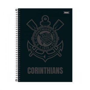 Caderno Espiral Universitário (Grande) 1 Matéria 80 Folhas Capa Dura Corinthians 338875 Foroni - Envio de Capas Conforme Disponibilidade do Estoque