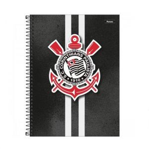 Caderno Espiral Universitário (Grande) 1 Matéria 80 Folhas Capa Dura Corinthians 338875 Foroni - Envio de Capas Conforme Disponibilidade do Estoque