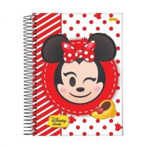 Caderno Espiral Universitário (Grande) 1 Matéria 80 Folhas Capa Dura Disney Emoji Jandaia - Envio de Capas Conforme Disponibilidade do Estoque