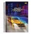 Caderno Espiral Universitário (Grande) 1 Matéria 80 Folhas Capa Dura Fast Race Jandaia - Envio de Capas Conforme Disponibilidade do Estoque