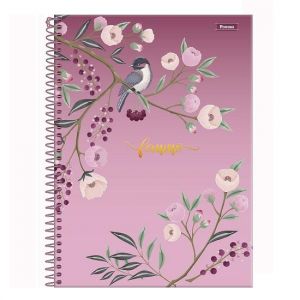 Caderno Espiral Universitário (Grande) 1 Matéria 80 Folhas Capa Dura Femme 318225 Foroni - Envio de Capas Conforme Disponibilidade do Estoque