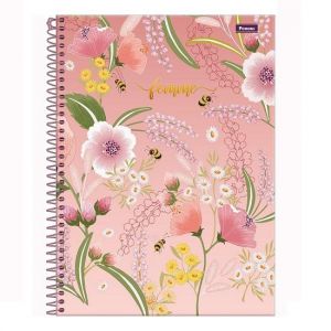 Caderno Espiral Universitário (Grande) 1 Matéria 80 Folhas Capa Dura Femme 318225 Foroni - Envio de Capas Conforme Disponibilidade do Estoque