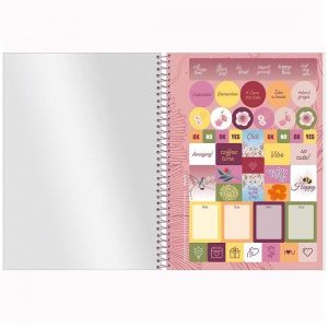 Caderno Espiral Universitário (Grande) 1 Matéria 80 Folhas Capa Dura Femme 318225 Foroni - Envio de Capas Conforme Disponibilidade do Estoque