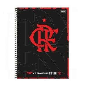 Caderno Espiral Universitário (Grande) 1 Matéria 80 Folhas Capa Dura Flamengo 3392952 Foroni - Envio de Capas Conforme Disponibilidade do Estoque