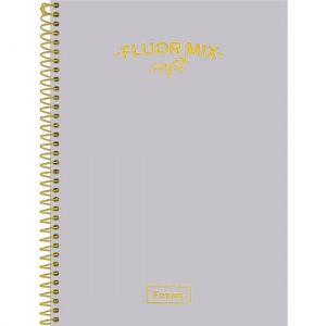 Caderno Espiral Universitário (Grande) 1 Matéria 80 Folhas Capa Dura Fluor Mix Soft 3162698 Foroni - Envio de Capas Conforme Disponibilidade do Estoque