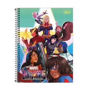 Caderno Espiral Universitário (Grande) 1 Matéria 80 Folhas Capa Dura Marvel Tilibra - Envio de Capas Conforme Disponibilidade do Estoque