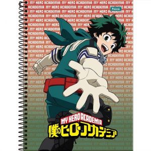 Caderno Espiral Universitário (Grande) 1 Matéria 80 Folhas Capa Dura My Hero Academia 3370207 Foroni - Envio de Capas Conforme Disponibilidade do Estoque