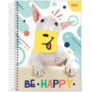 Caderno Espiral Universitário (Grande) 1 Matéria 80 Folhas Capa Dura Pets Love Jandaia - Envio de Capas Conforme Disponibilidade do Estoque