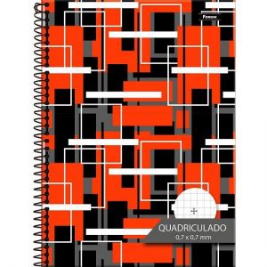 Caderno Espiral Universitário (Grande) 1 Matéria 80 Folhas Capa Dura Quadriculado 7mm. 308997 Foroni - Envio de Capas Conforme Disponibilidade do Estoque