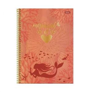 Caderno Espiral Universitário (Grande) 1 Matéria 80 Folhas Capa Dura Sereias 316590 Foroni - Envio de Capas Conforme Disponibilidade do Estoque