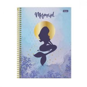 Caderno Espiral Universitário (Grande) 1 Matéria 80 Folhas Capa Dura Sereias 316590 Foroni - Envio de Capas Conforme Disponibilidade do Estoque