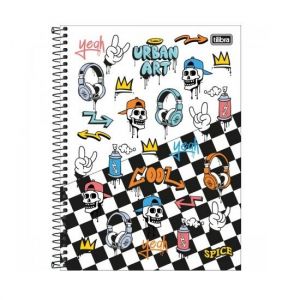 Caderno Espiral Universitário (Grande) 1 Matéria 80 Folhas Capa Dura Spice Tilibra - Envio de Capas Conforme Disponibilidade do Estoque