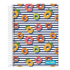 Caderno Espiral Universitário (Grande) 1 Matéria 80 Folhas Capa Dura Stella Jandaia - Envio de Capas Conforme Disponibilidade do Estoque 