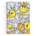 Caderno Espiral Universitário (Grande) 1 Matéria 80 Folhas Capa Dura Tweety Jandaia - Envio de Capas Conforme Disponibilidade do Estoque