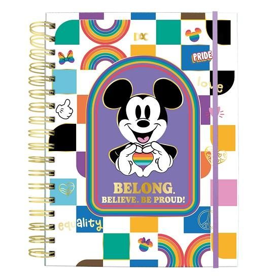 Caderno Espiral Universitário (Grande) 10 Divisórias 80 Folhas Smart Disney Pride 4406 Dac