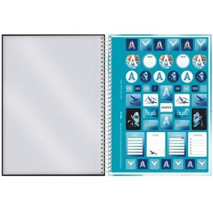 Caderno Espiral Universitário (Grande) 10 Matérias 160 Folhas Capa Dura Avatar 3370495 Foroni - Envio de Capas Conforme Disponibilidade do Estoque