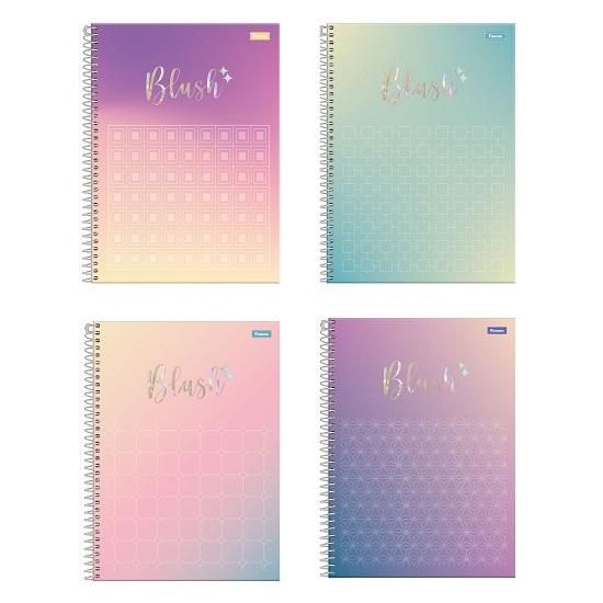 Caderno Espiral Universitário (Grande) 10 Matérias 160 Folhas Capa Dura Blush 3164712 Foroni - Envio de Capas Conforme Disponibilidade do Estoque