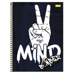 Caderno Espiral Universitário (Grande) 10 Matérias 160 Folhas Capa Dura Bomber 3167410 Foroni - Envio de Capas Conforme Disponibilidade do Estoque