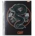 Caderno Espiral Universitário (Grande) 10 Matérias 160 Folhas Capa Dura Cliff Masculino 306686  Foroni - Envio de Capas Conforme Disponibilidade do Estoque