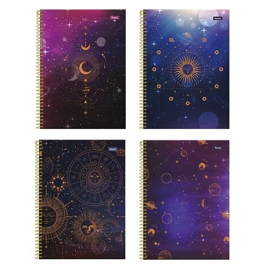 Caderno Espiral Universitário (Grande) 10 Matérias 160 Folhas Capa Dura Cosmos 3165441 Foroni - Envio de Capas Conforme Disponibilidade do Estoque