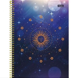 Caderno Espiral Universitário (Grande) 10 Matérias 160 Folhas Capa Dura Cosmos 3165441 Foroni - Envio de Capas Conforme Disponibilidade do Estoque