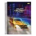 Caderno Espiral Universitário (Grande) 10 Matérias 160 Folhas Capa Dura Fast Race Jandaia - Envio de Capas Conforme Disponibilidade do Estoque