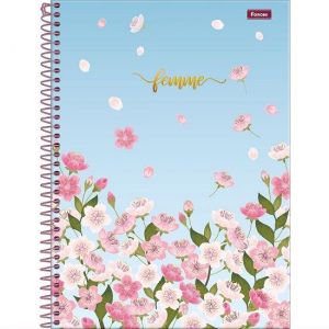 Caderno Espiral Universitário (Grande) 10 Matérias 160 Folhas Capa Dura Femme 3182265 Foroni - Envio de Capas Conforme Disponibilidade do Estoque