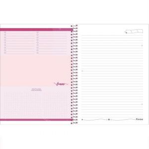 Caderno Espiral Universitário (Grande) 10 Matérias 160 Folhas Capa Dura Femme 3182265 Foroni - Envio de Capas Conforme Disponibilidade do Estoque