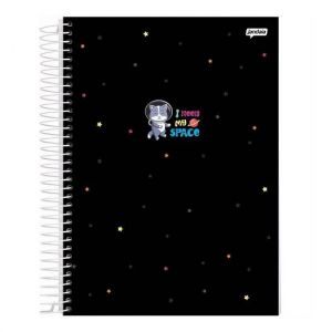 Caderno Espiral Universitário (Grande) 10 Matérias 160 Folhas Capa Dura Iconic Jandaia - Envio de Capas Conforme Disponibilidade do Estoque