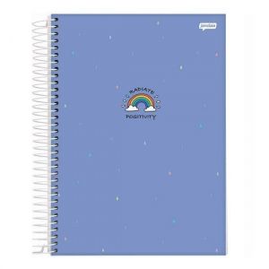 Caderno Espiral Universitário (Grande) 10 Matérias 160 Folhas Capa Dura Iconic Jandaia - Envio de Capas Conforme Disponibilidade do Estoque