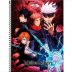 Caderno Espiral Universitário (Grande) 10 Matérias 160 Folhas Capa Dura Jujutsu Kaisen 337079 Foroni - Envio de Capas Conforme Disponibilidade do Estoque