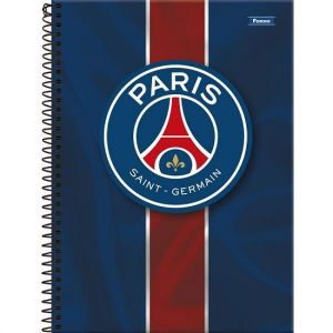 Caderno Espiral Universitário (Grande) 10 Matérias 160 Folhas Capa Dura Paris Saint 3370967 Foroni - Envio de Capas Conforme Disponibilidade do Estoque