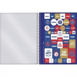 Caderno Espiral Universitário (Grande) 10 Matérias 160 Folhas Capa Dura Paris Saint 3370967 Foroni - Envio de Capas Conforme Disponibilidade do Estoque