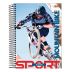 Caderno Espiral Universitário (Grande) 10 Matérias 160 Folhas Capa Dura Sport Jandaia - Envio de Capas Conforme Disponibilidade do Estoque