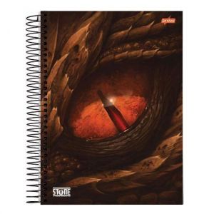 Caderno Espiral Universitário (Grande) 10 Matérias 160 Folhas Capa Dura Stone Jandaia - Envio de Capas Conforme Disponibilidade do Estoque