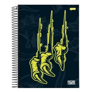 Caderno Espiral Universitário (Grande) 10 Matérias 160 Folhas Capa Dura Stone Jandaia - Envio de Capas Conforme Disponibilidade do Estoque