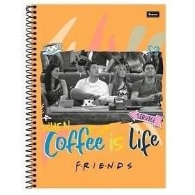 Caderno Espiral Universitário (Grande) 10 Matérias 200 Folhas Capa Dura Friends 3363910 Foroni - Envio de Capas Conforme Disponibilidade do Estoque