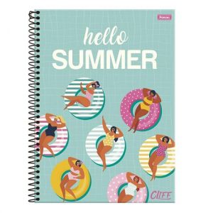 Caderno Espiral Universitário (Grande) 15 Matérias 240 Folhas Capa Dura Cliff Feminino 306683 Foroni - Envio de Capas Conforme Disponibilidade do Estoque